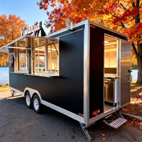 Remolque de Comida Completamente Equipado en Venta, Remolque Móvil para Café y Bar, Remolque para Helados, Carrito de Hot Dogs, Camión de Comida