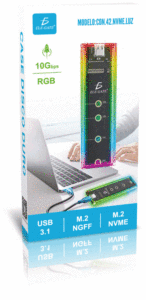 เคสคอมพิวเตอร์ ELE-GATE โปร่งใส พร้อมไฟ RGB สำหรับเล่นเกม รองรับขนาด 2230 2242 2260 2280 - Product Image 6