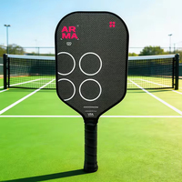 Raquette de pickleball Arma X Metallic 16 mm, noyau en mousse FLX-Foam à double densité, équipement de pickleball en titane