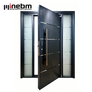 Nouvelle <span class=keywords><strong>Porte</strong></span> <span class=keywords><strong>d</strong></span>'Entrée Extérieure en Acier de Sécurité, Design Italien Moderne, Vente Chaude, Prix Abordable, pour Maisons - Product Image 6