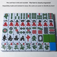 Tuiles de Mahjong Magnétiques Supérieures 58mm 120 Pièces Vert Bleu pour Jeu de Mahjong Automatique 4 Joueurs