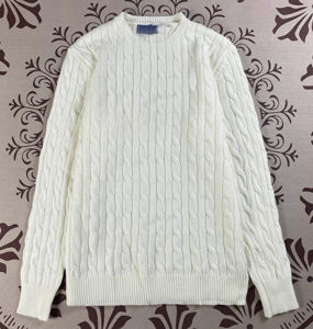 Pull en laine à col roulé décontracté à logo personnalisé 2025, coupe ajustée, style vintage classique <span class=keywords><strong>Ralph</strong></span>, style argenté, imprimé animal, fermeture éclair - Product Image 3