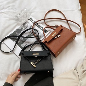 Solid Color Exquisite Mini Square Bag With <b>Lock</b> Embossed Fashion Women Shoulder Bag Trendy Crossbody Handbag - Product Image 5