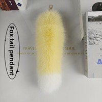 Pendentif de sac et porte-clés de voiture en fausse fourrure de renard, fait main, thème animal, accessoire très populaire
