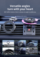 Support magnétique pliable pour voiture, vente en gros, support adhésif pour tableau de bord pour les vendeurs en ligne, stock disponible en gros