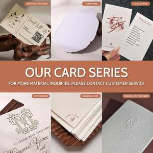 Cartes postales personnalisées haut de gamme, impression typographique de qualité supérieure, invitations de mariage, papier texturé gaufré - Product Image 3