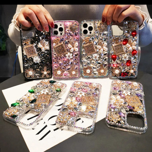 เคสโทรศัพท์มือถืออะคริลิกกันกระแทกกันฝุ่นประดับเพชรหรูหราสำหรับรุ่น 13/12/11 16 15 17 Pro Max XR <span class=keywords><strong>XS</strong></span> X Max - Product Image 1
