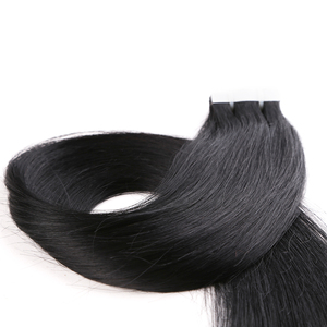 K.S WIGS Cheveux humains Remy 100% double tirage qualité salon, durables, anti-chute, non allergènes, longueur 16-24 pouces, lisses, à bandes adhésives - Product Image 3