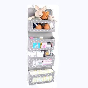 Rangement suspendu pour derrière la porte, grande fenêtre transparente, rangement en forme d'étoile, pliable, pour le rangement des jouets, des articles divers - Product Image 1