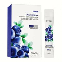 Masque facial au collagène bioaqua à la myrtille et à l'arbutine, gel éclaircissant hydratant pour le sommeil, soin blanchissant pour la peau.