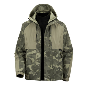 Chaqueta Anorak de Trabajo Estilo Militar para Hombre, Estilo Americano Vintage, Talla Grande, Informal, para Exteriores, 100% Poliéster - Product Image 1