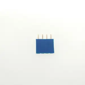 Blue 1*4P 2.54MM pitch single row bus pin socket