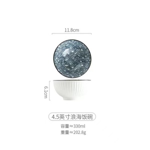 Tazón de Arroz de Porcelana de Alta Gama, Estilo Europeo de Lujo, 4.5 Pulgadas, Personalizable, Ecológico, Disponible para Uso en el Hogar o en Fiestas - Product Image 2