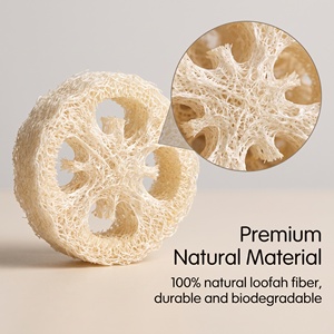 <span class=keywords><strong>Éponge</strong></span> corporelle exfoliante douce en fibre végétale biodégradable naturelle de loofah, pour la douche et le bain, vente en gros en vrac - Product Image 5