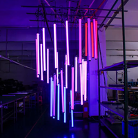 Tube cinétique LED RGBW à changement de couleur à 360 degrés, matrice lumineuse IP65, contrôle DMX512, éclairage de scène pour discothèque, décoration