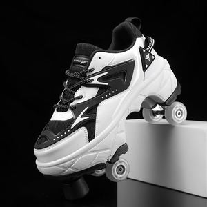 Zapatos de patín para niños, <span class=keywords><strong>zapatillas</strong></span> de deporte para niños <span class=keywords><strong>y</strong></span> niñas <span class=keywords><strong>con</strong></span> <span class=keywords><strong>ruedas</strong></span>, zapatos de deformación <span class=keywords><strong>y</strong></span> patines para Navidad, cumpleaños, regalo para niños - Product Image 1