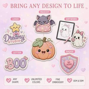 Meilleure Vente : Patch Brodé Mignon Anime Dessin Animé Halloween à Thermocoller ou à <span class=keywords><strong>Coudre</strong></span> pour Ordinateur Portable, Téléphone, Sac à Dos, Enfants, Filles, Breloque, Artisanat, Cadeau - Product Image 4