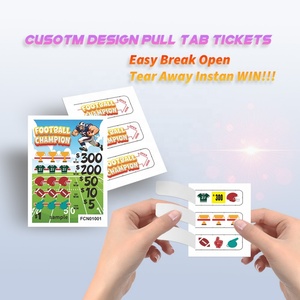 Billets de jeu à déchirer personnalisés découpés sur mesure, impression offset, vente en gros directe usine - Product Image 3