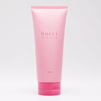 Tube cosmétique souple rose en PE de 200 ml, personnalisable, avec bouchon à clapet, pour shampoing, beurre corporel et lotion – Vente chaude