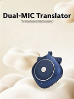 Traducteur vocal portable avec deux microphones, 137+ langues, traduction hors ligne, réduction du bruit, haut-parleur 40 mm 3W, OEM