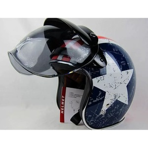 <b>Retro</b> Helmet Bubble Mirror Landscape 3/4 Helmet Wave Mirror Half Helmet Windproof Universal Transparent Lens <b>Sunglasses</b> - Product Image 4