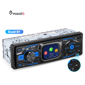 Reproductor MP3 para Auto Podofo 1 DIN con Pantalla Táctil de 2.2'', Bluetooth Dual, USB/SD/AUX/FM, Carga Rápida Tipo-C, <span class=keywords><strong>Radio</strong></span> para Auto OEM/ODM - Product Image 1