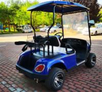 Voiturette de golf électrique personnalisée 2 places 48V 5KW avec moteur Curtis, châssis en acier, certifiée CE, vitesse 30 km/h, autonomie 90 km, idéale pour la location en station balnéaire ou en communauté