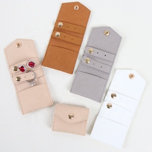 Women's Luxury Portable Travel Jewelry Organizer Pouch with Lock Mini <b>Case</b> for <b>Earrings</b> and Bracelets Storage - Product Image 1