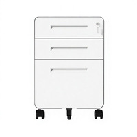 Armoire de classement mobile en acier moderne à 3 tiroirs avec design peu encombrant pour la maison, le bureau, l'école et l'atelier
