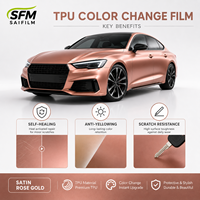 Película de TPU que Cambia de Color, de Lujo, con Alto Brillo, 7.5mil de Grosor, Protección de Pintura a Prueba de Infrarrojos para Envoltura Completa de Vehículos, Garantía de Más de 5 Años