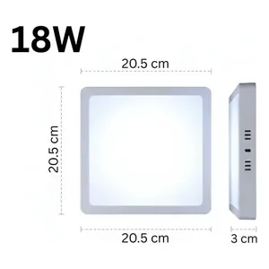 แผงไฟ LED 18w 10 ชิ้น แสงสีขาวนวล 6500k - Product Image 4