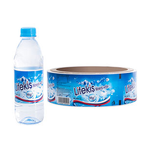 定制印刷饮料塑料包装卷膜热<span class=keywords><strong>Shrik</strong></span>包装350毫升水瓶标签 - Product Image 1