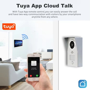 กริ่งประตูวิดีโออัจฉริยะพร้อมปลดล็อคด้วยการ์ด IC โลหะเต็มรูปแบบความแข็งแรงสูงเหมาะสำหรับสภาพแวดล้อมกลางแจ้งพร้อมกล้อง1.0MP HD - Product Image 6