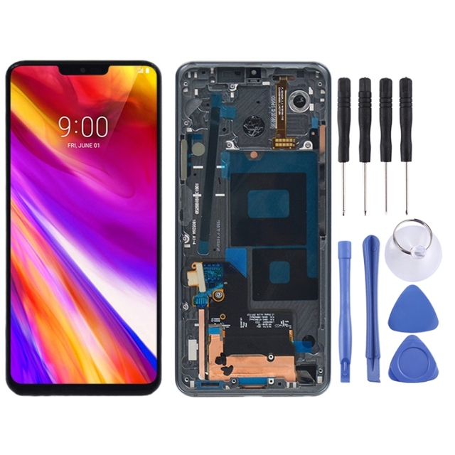 For G7 ThinQ LCD Touch Screen Digitizer Assembly Replacement with Frame for G710/G710EM/G710PM/G710VMP Models-1 Year Warranty