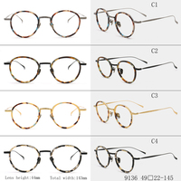 Nouvelles montures de lunettes optiques anti-lumière bleue en titane, design tendance, avec forme de visage en diamant pour hommes et femmes