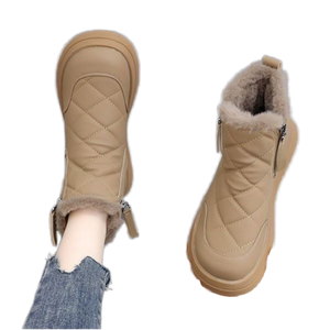 Nuovi Stivali da Neve Invernali da <span class=keywords><strong>Donna</strong></span> 2025 Antiscivolo Caldi Sportivi Resistenti Traspiranti con Fodera in Puro Cotone Morbidi con Lacci Bestseller - Product Image 5