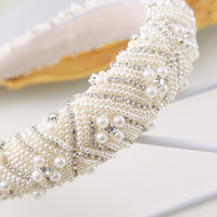 Serre-tête de luxe fait main pour femme avec perles et design baroque en cristal - Accessoires pour cheveux KLACOMA, vente en gros Chine, décoration