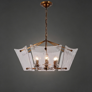 Lámpara Colgante de Vidrio Martillado con Textura Artesanal, Estilo Moderno de Mediados de Siglo, para <span class=keywords><strong>Hotel</strong></span>, <span class=keywords><strong>Restaurante</strong></span> y Isla de Cocina - Product Image 1