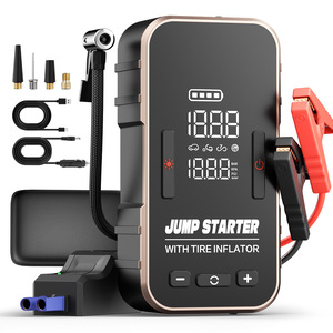 เครื่องช่วยสตาร์ทรถยนต์พร้อมที่สูบลมยาง หน้าจอดิจิตอล 12V กระแสไฟสูงสุด 300A กระบอกสูบขนาด 22 มม. ปริมาณลมขั้นต่ำ 25 ลิตร/นาที สายยาว 3 เมตร - Product Image 1