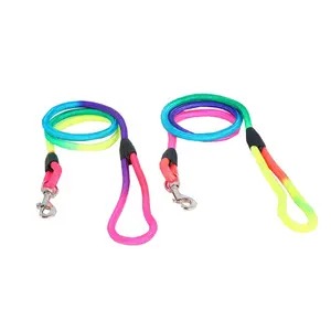 Cheap Long pet lead stylish waterproof shiny polyester pet training products walking leash