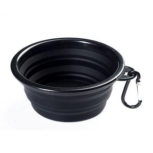 Diakui Pesawat Kualitas Tinggi Logo Disesuaikan Warna Luar Ruangan Ransel Portable Silikon Dapat Dilipat Mangkuk Anjing untuk Perjalanan - Product Image 5