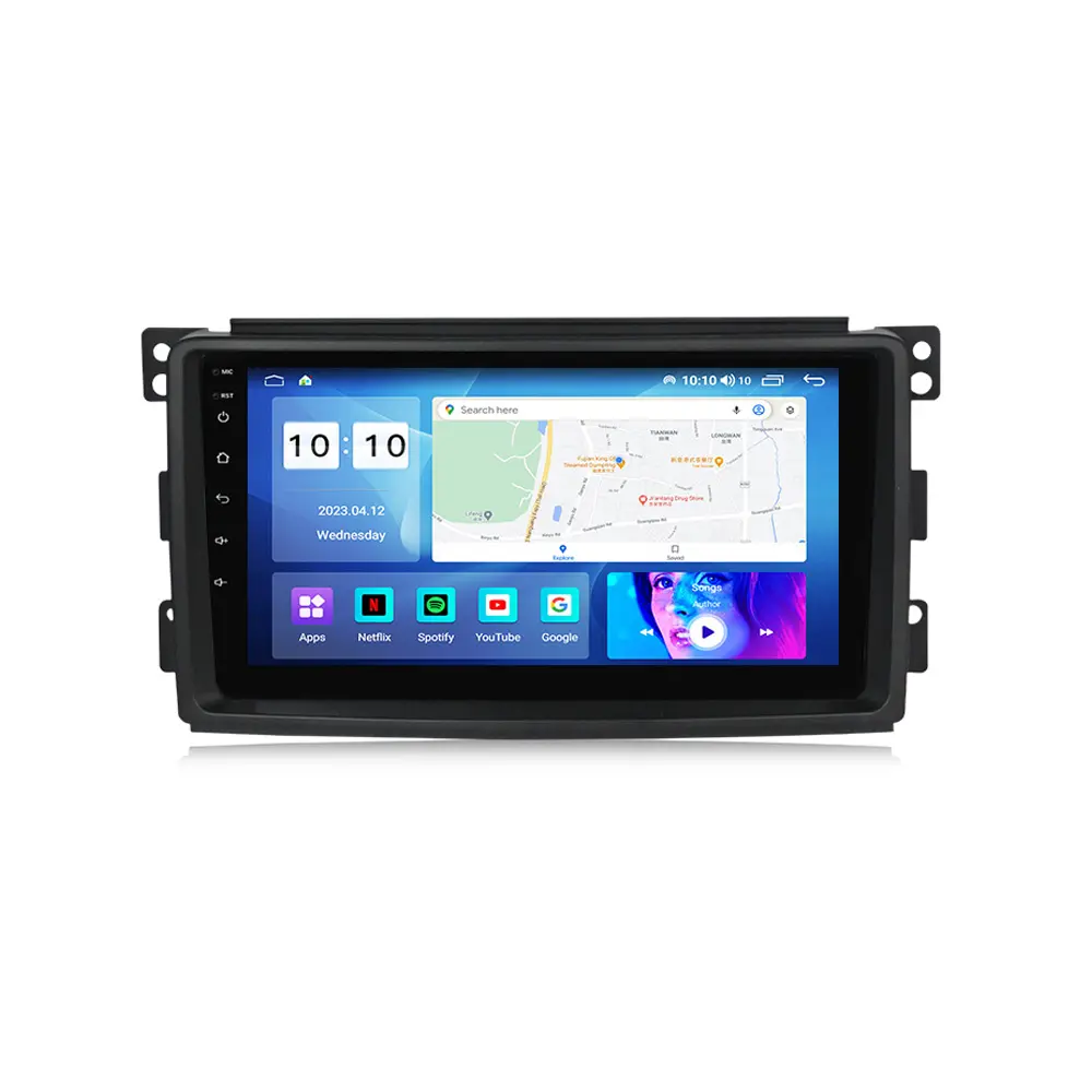 MEKEDE MS 안드로이드 12 8 코어 8 256GB IPS DSP 2din GPS 4G/WIFI 자동차 라디오 벤츠 스마트 2006-2009