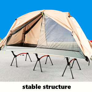 Tente de camping compacte et pliable quatre saisons en tissu Oxford avec lit intégré, idéale pour l'extérieur – Offre spéciale - Product Image 6