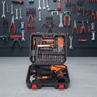 Coffret d'outils multifonctionnel DEWEN pour la maison, perceuse sans fil au lithium 12V avec clé hexagonale, tout-en-un, OEM, boîte de rangement en acier à haute teneur en carbone