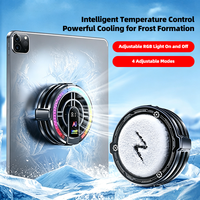 Ventilateur de refroidissement mobile magnétique AntarcChill 24W pour tablette, à semi-conducteurs, avec contrôle de température IA et affichage numérique de la température
