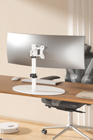 Bras de support pour écran de 14 à 38 pouces, 10 kg/22 lb, support de bureau/table, rotation à 360 degrés, inclinaison maximale de 90 degrés, nouveau