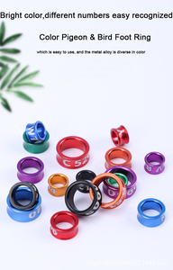 Valkparkiet Beenband Baby Vogel Id Ring Gesloten Roestvrij Staal/Aluminium Voetring Met Willekeurige Gegraveerde Karakters - Product Image 5