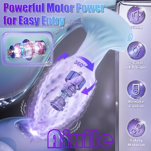 Tapón <span class=keywords><strong>Anal</strong></span> de Fantasía 360 °   Juguetes Sexuales Anales Vibratorios con Rotación y Luz, Juguetes Anales con Forma de Monstruo, Masajeador de Próstata, Juguete Sexual para Hombres - Product Image 5
