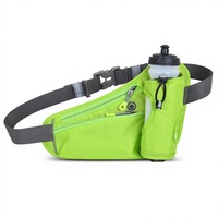 Sac banane étanche en polyester avec fermeture éclair, forme cylindrique, unisexe, pour la randonnée, le cyclisme, la course à pied et les voyages