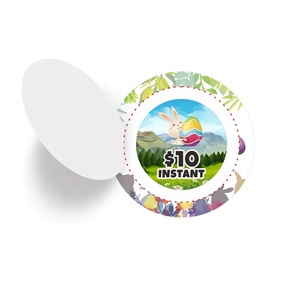 Tarjetas de Pascua con Sistema de Desgarrar, Precios de Fábrica, Tamaños Personalizados, Colores y Formas, Impresión Digital, Etiquetas Desgarrables, Boletos de Lotería - Product Image 4